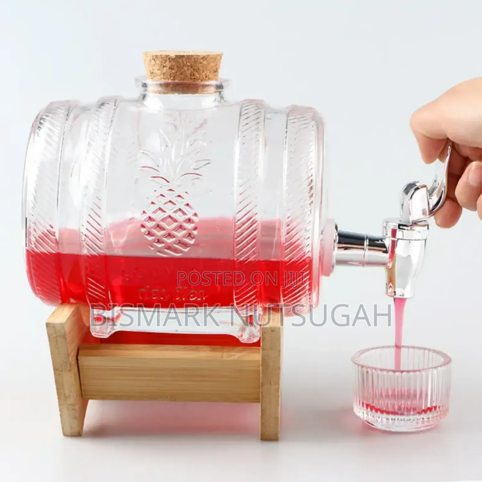 Glass Juice Drink Dispenser Barrels