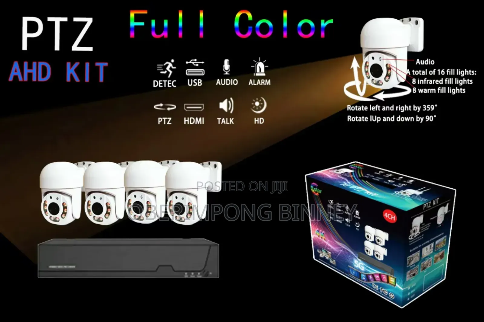 CCTV PTZ Analog 2 Way Audio Kit