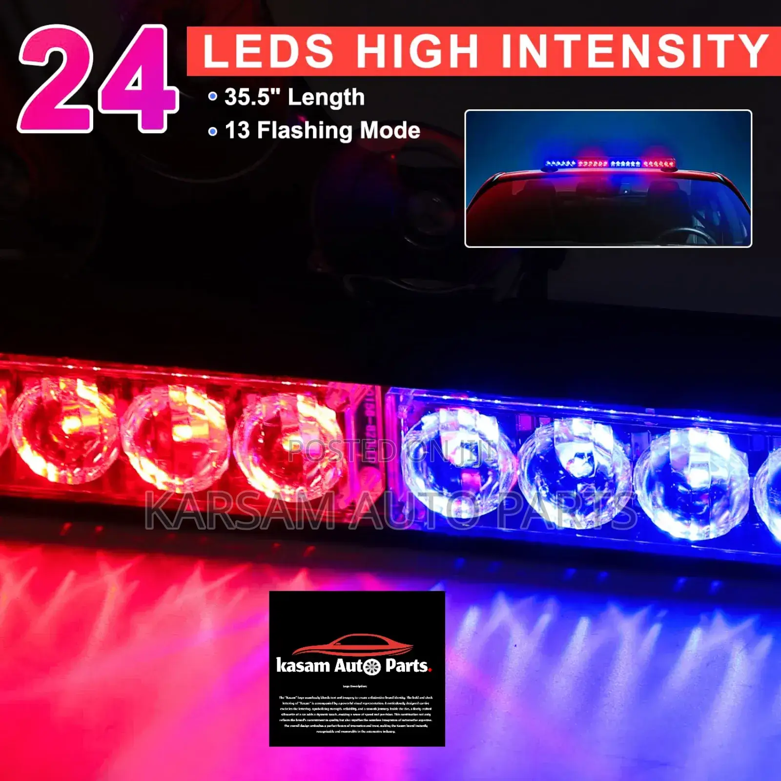 Emergency Hazard Flasher Led Light