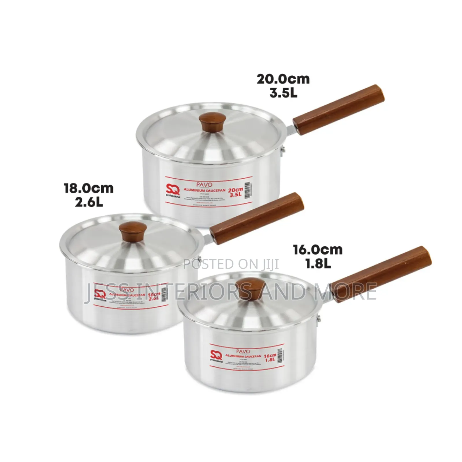 Galaxis Pavo Aluminium Stockpot Set