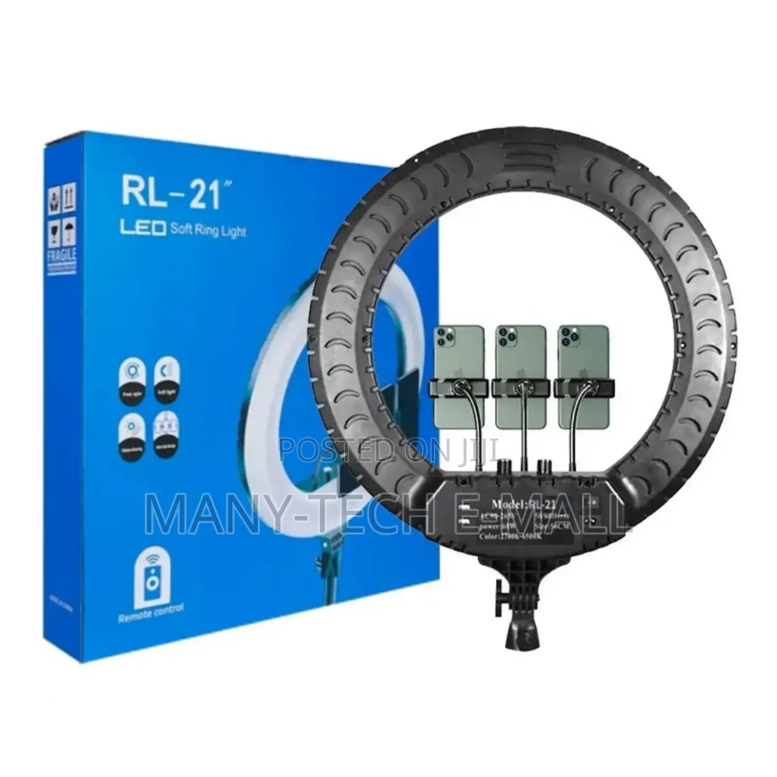 21" Inches Rl Remote Control Ring Light