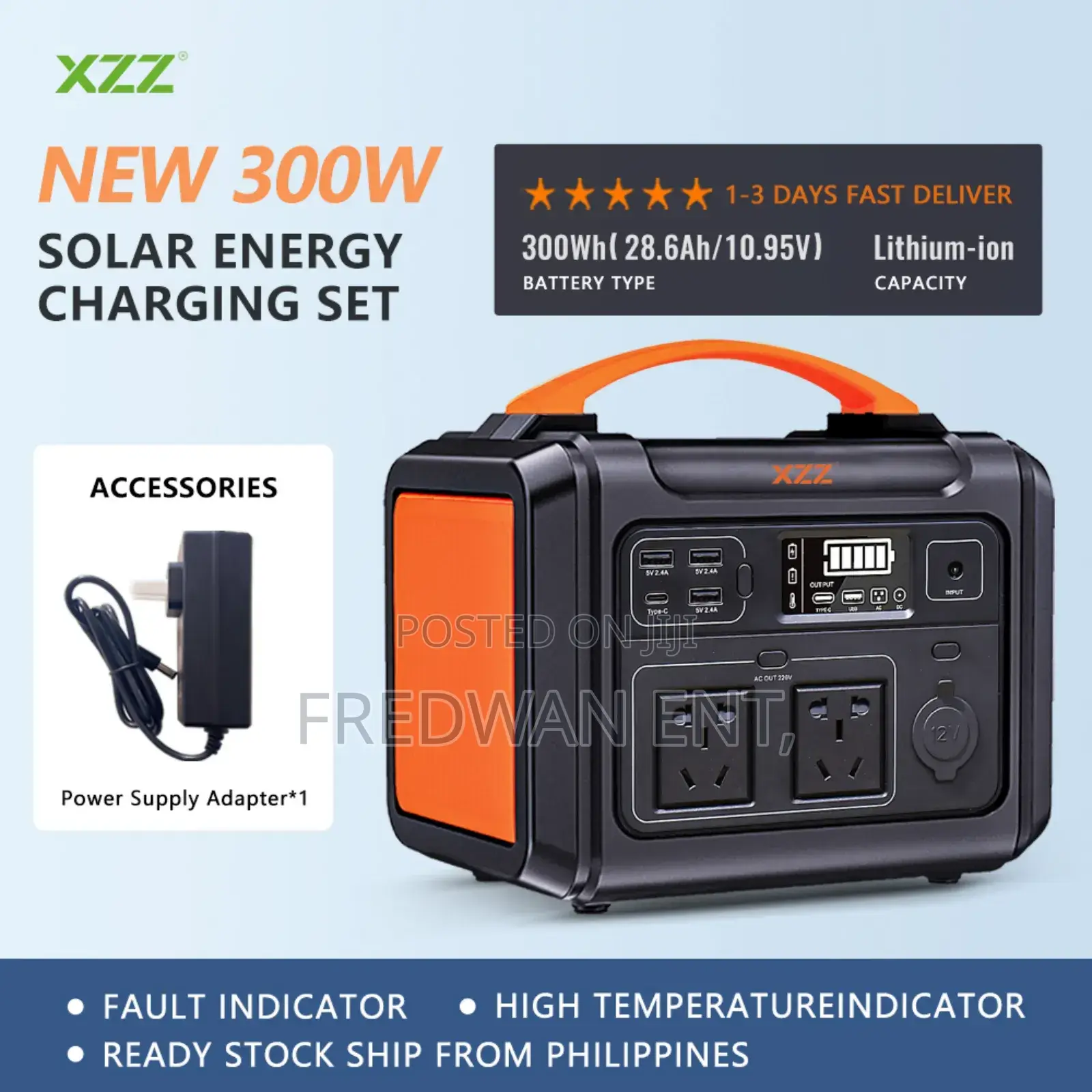 400w Portable Power Station With Solar Panel