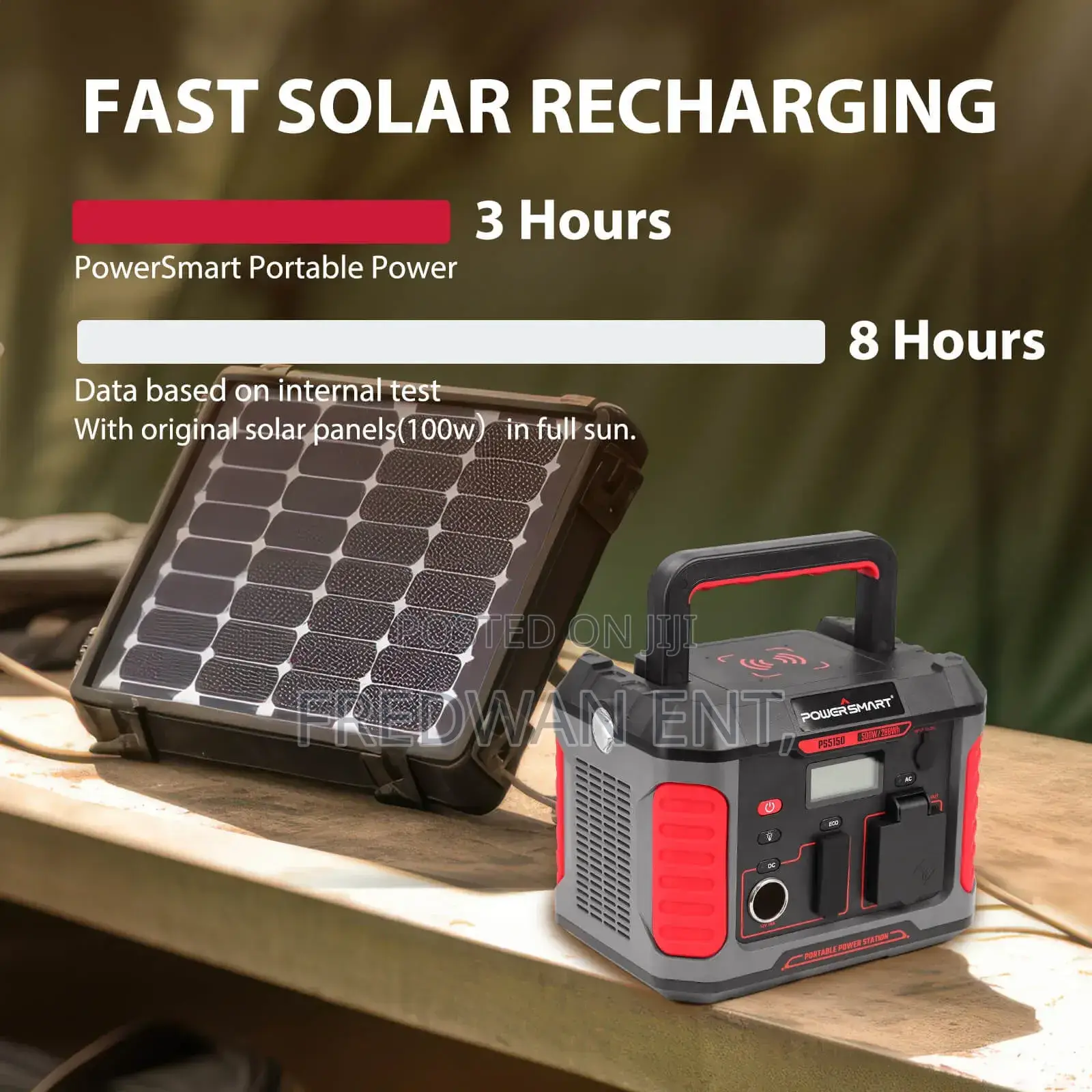 400w Portable Power Station With Solar Panel
