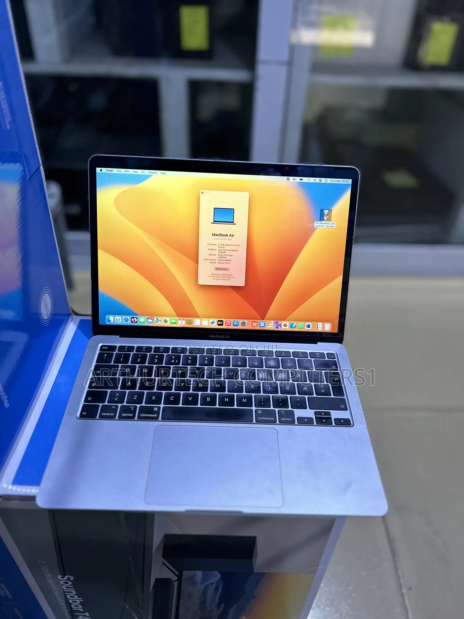 Laptop Apple MacBook Air 2020 16GB Intel Core I5 SSD 256GB