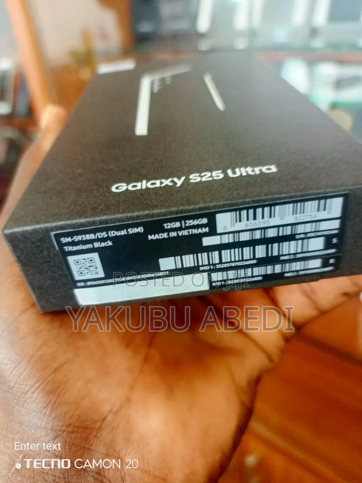 New Samsung Galaxy S25 Ultra 256 GB Black