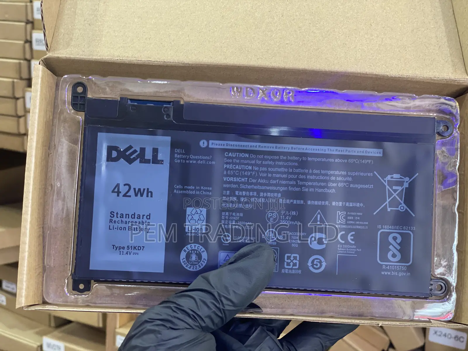 51kd7 0fy8xm Laptop Battery Replacement for Dell Chromebook