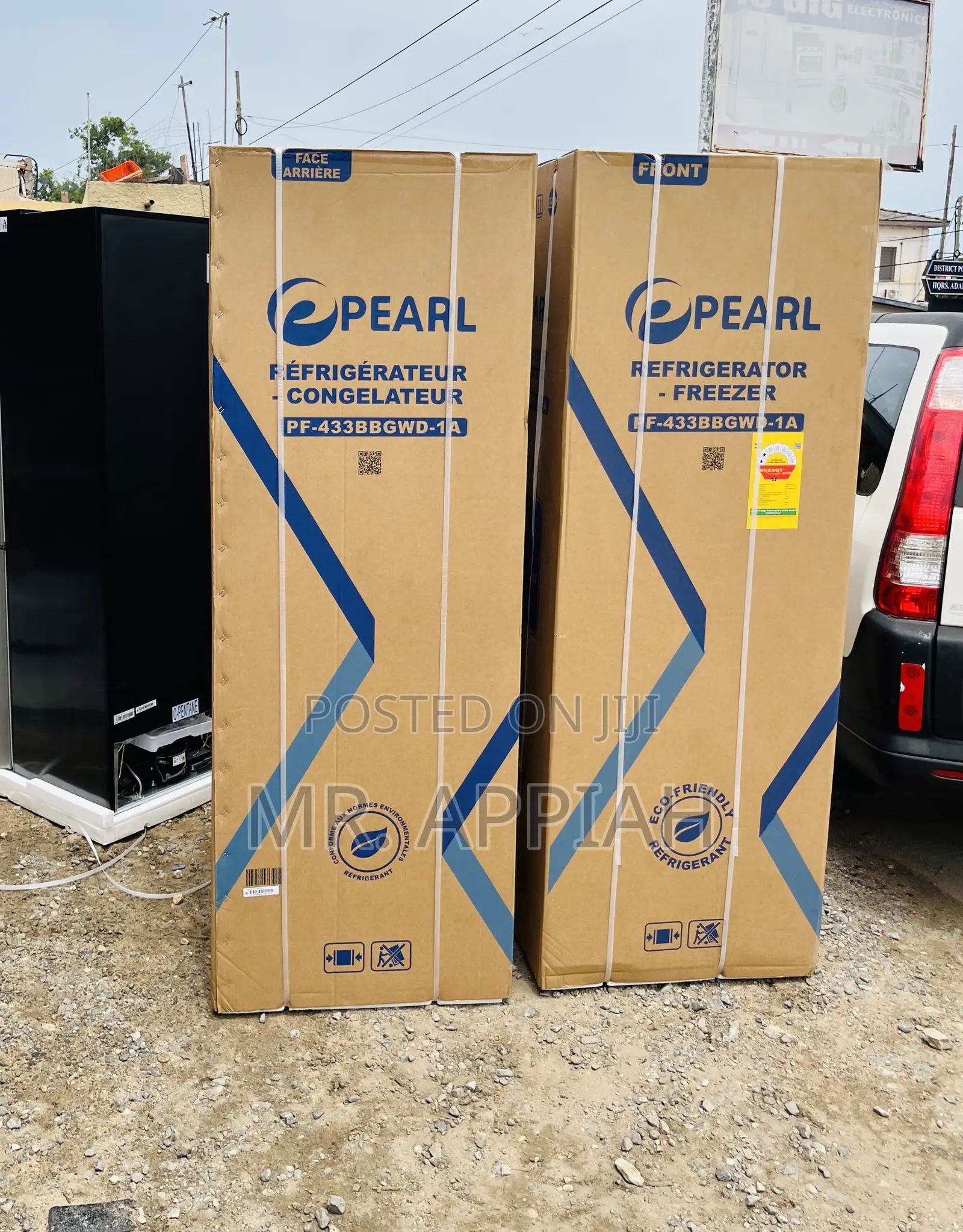 Shop Wonderful Pearl Pf—433 BBGWD 2 Door Fridge(Black).