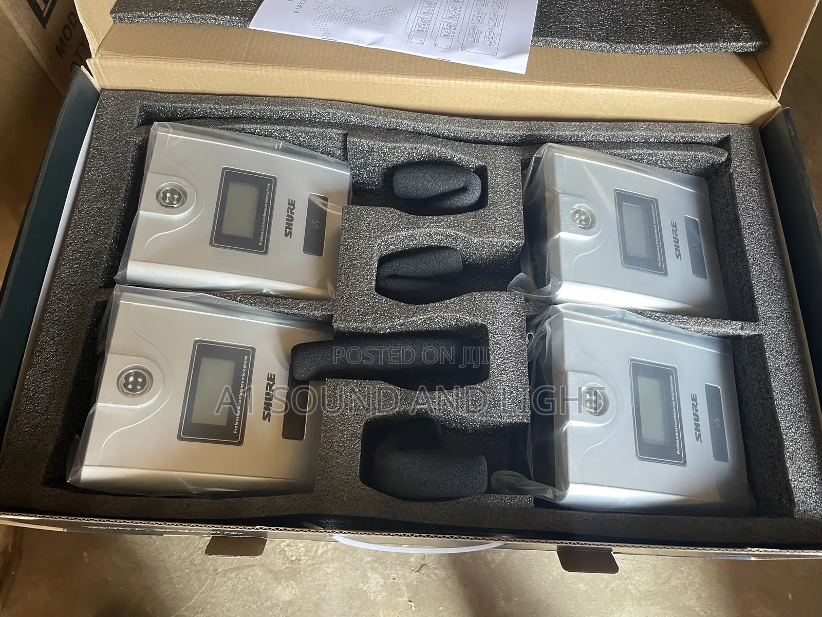Shure Am401 Unidirectional Wireless Conference Microphones [4 Set]