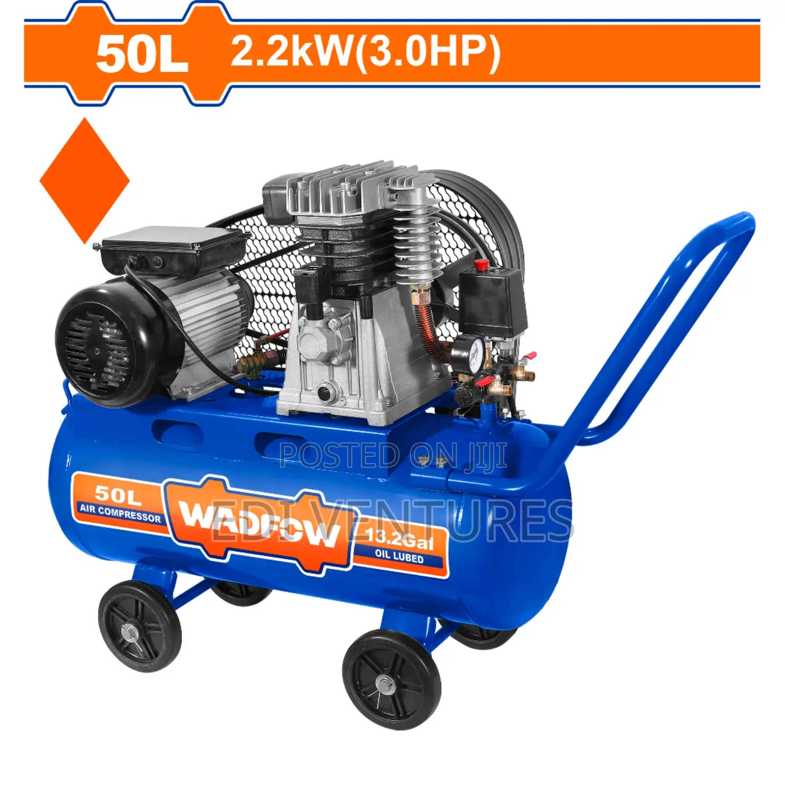 Wadfow 50 Litres Air Compressor - Belt Driven