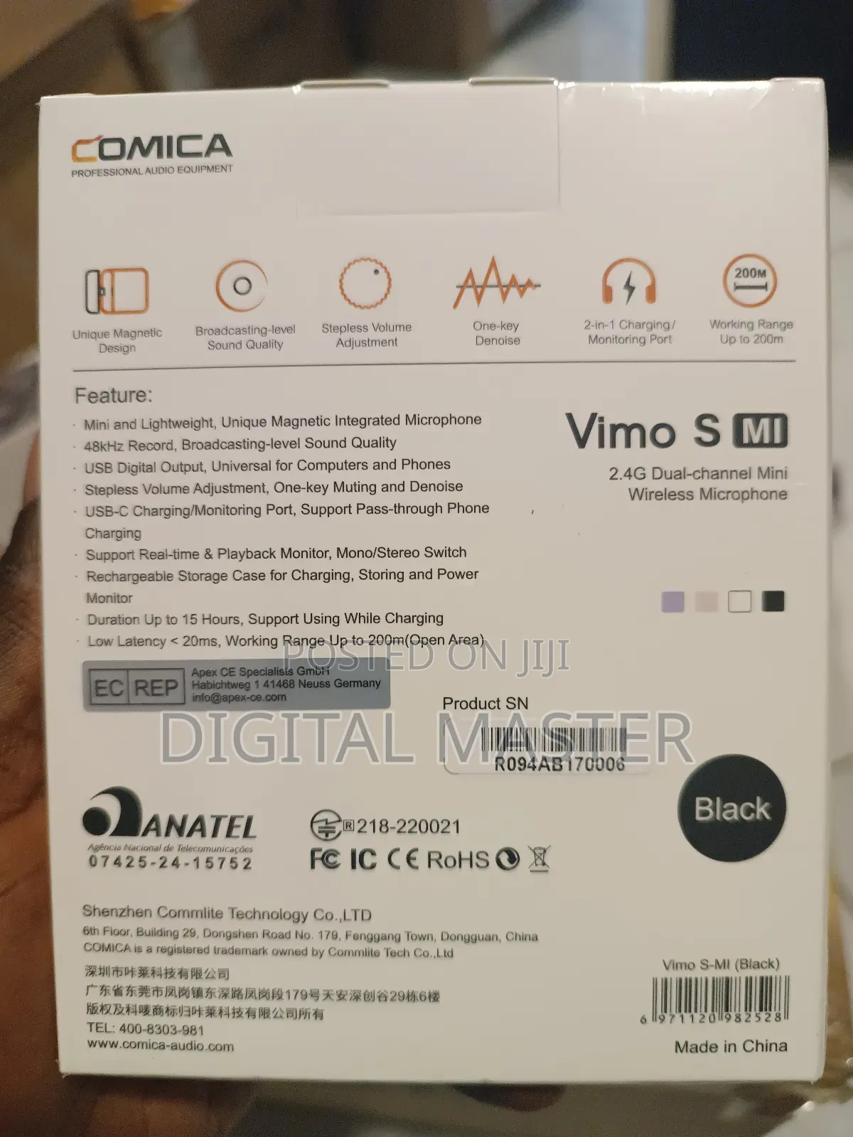 Comica Vimo S-Mi Mini Wireless Microphone for iPhones
