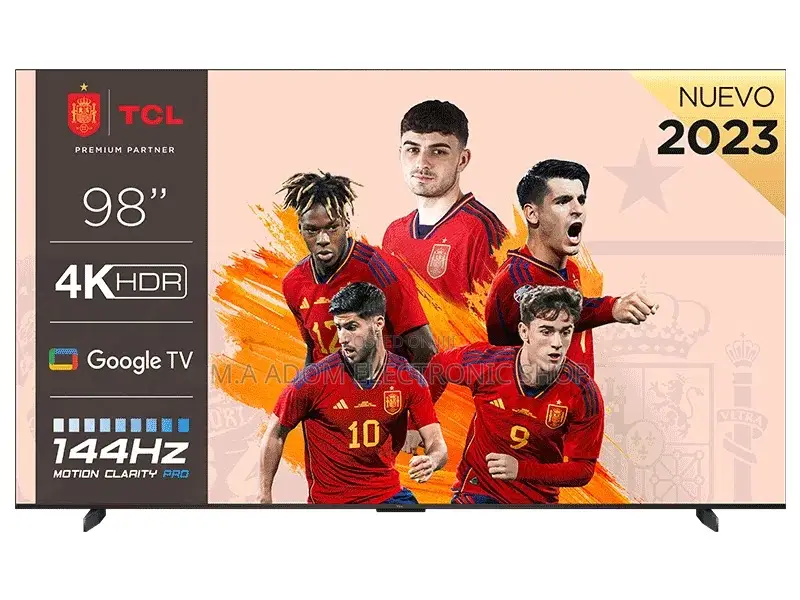 TCL 98” Qled 120hz Hdr10+ Dolby Atmos Smart Remote Tv