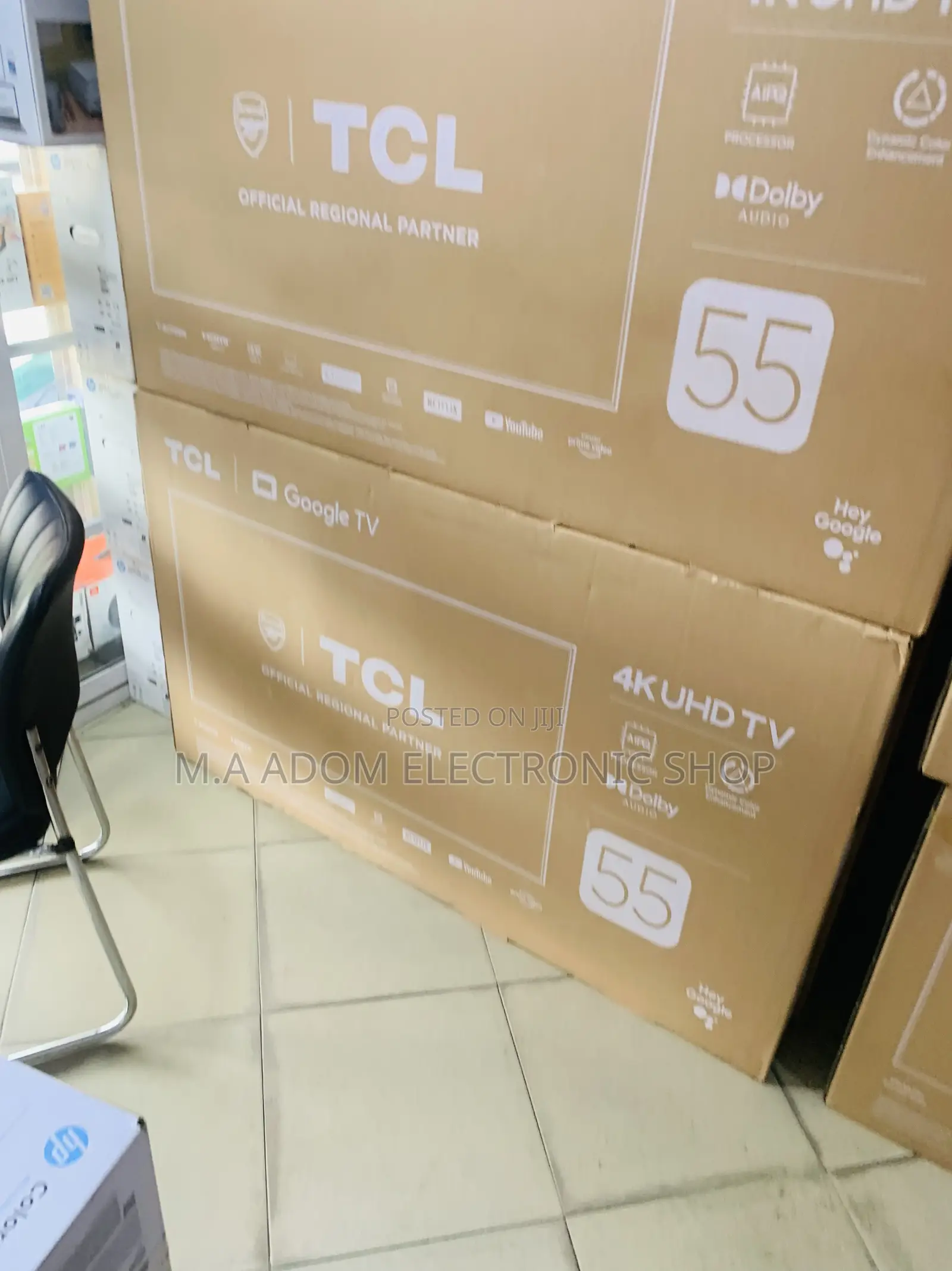 64 Bit Quadcore Processor TCL 55” Ultra Led Tv