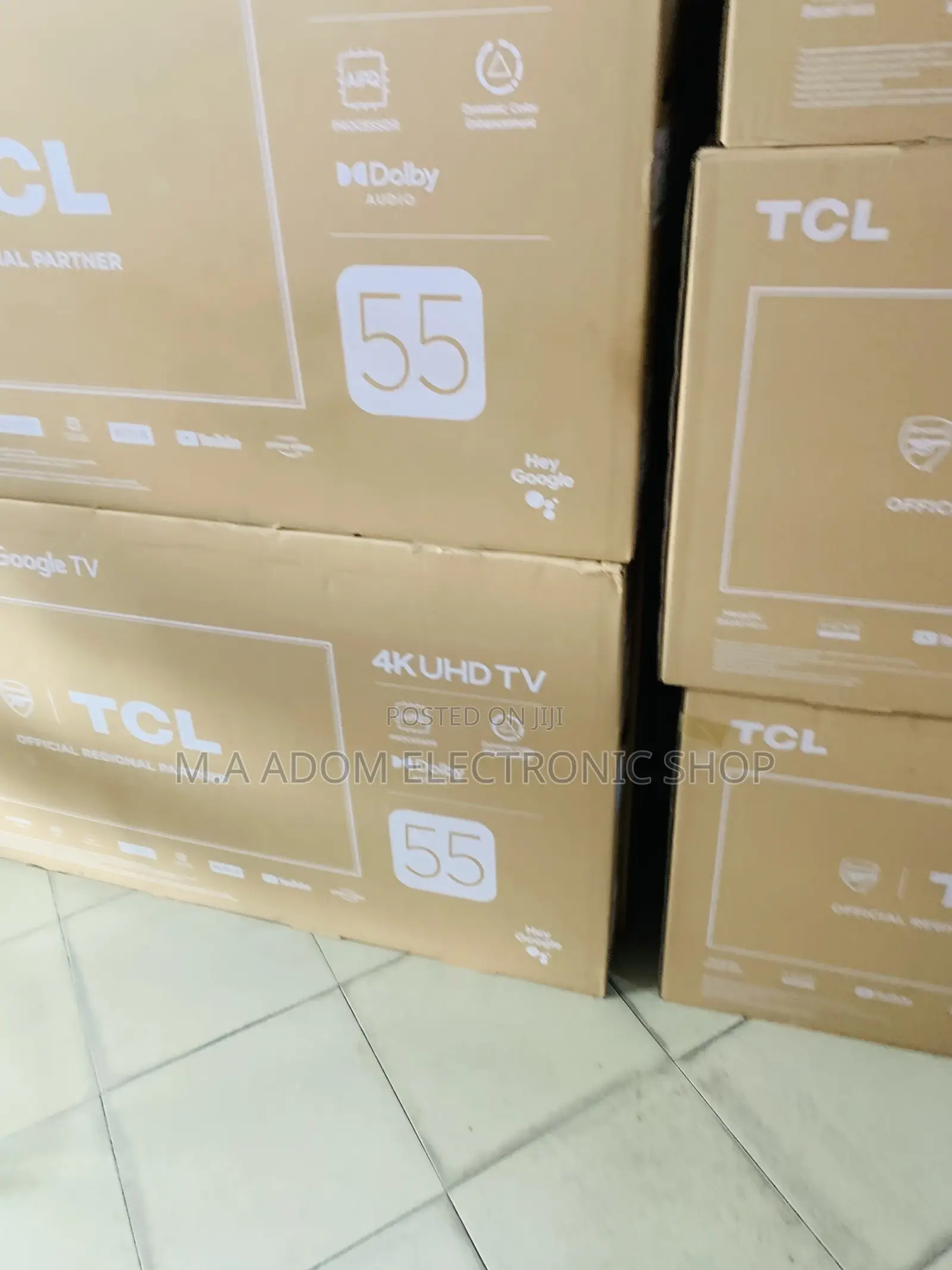 64 Bit Quadcore Processor TCL 55” Ultra Led Tv