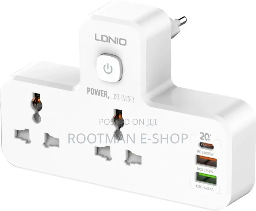 Ldnio Plug Extension Multi Socket With Usb Wall Plug Adapter