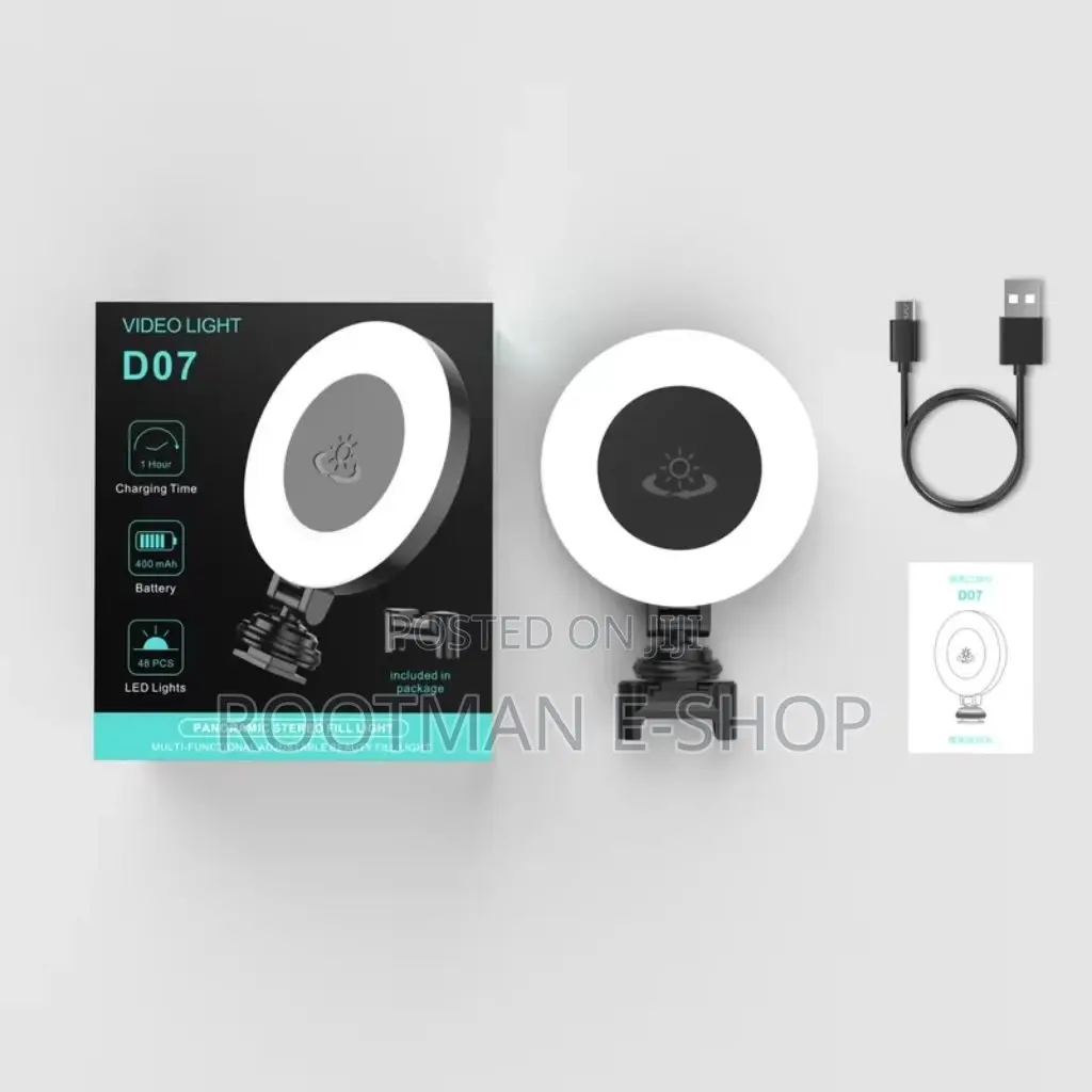 D07 Mobile Live Streaming Selfie Beauty Circular Fill Light