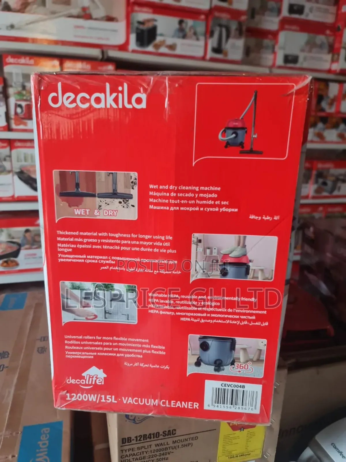 Decakila 15l Vacuum Cleaner: Super Fast Clean