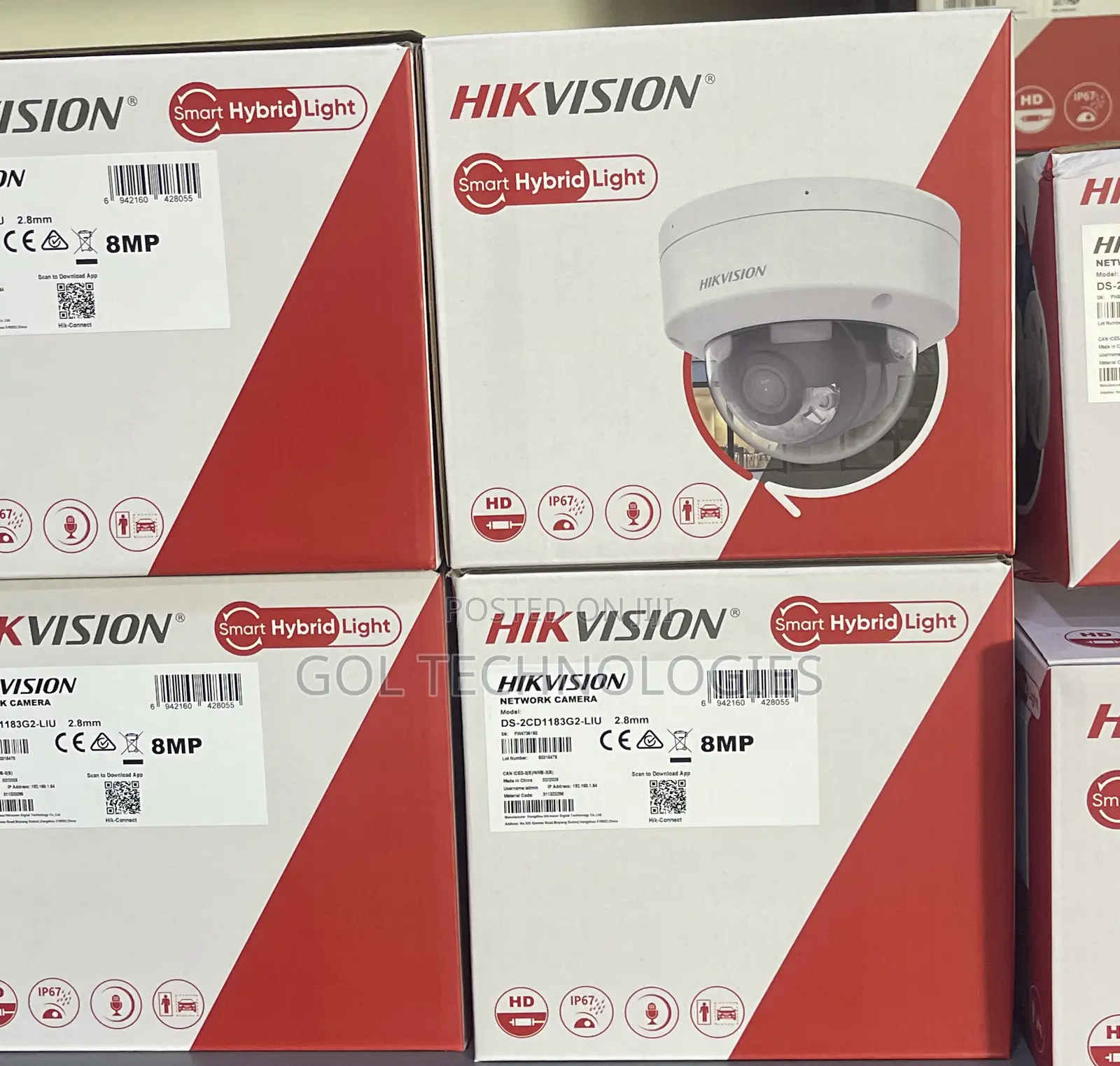 Hikvision Full Color Audio Camera Ds-2cd1183g2-Liu 8mp Dome