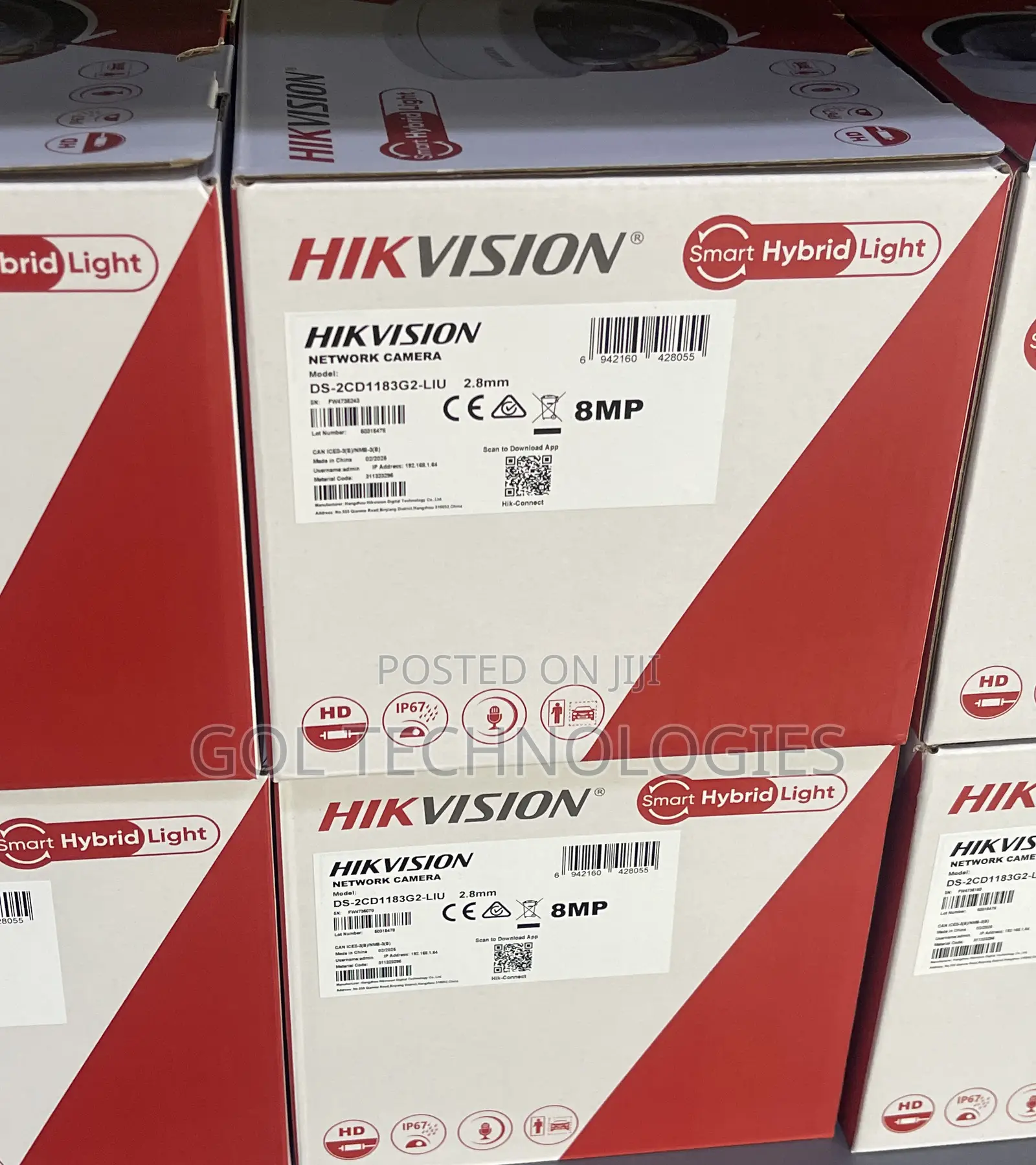 Hikvision Full Color Audio Camera Ds-2cd1183g2-Liu 8mp Dome