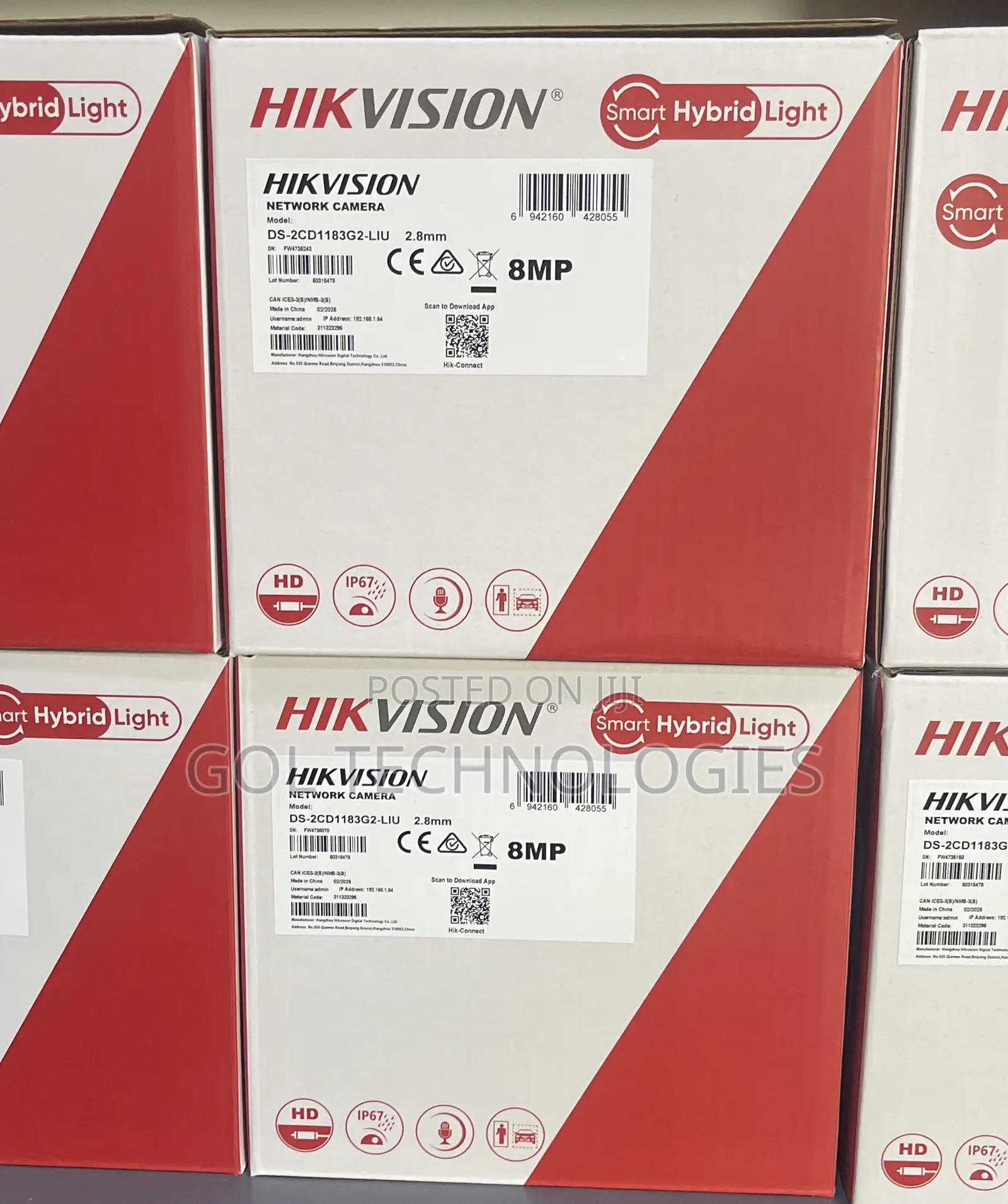 Hikvision Full Color Audio Camera Ds-2cd1183g2-Liu 8mp Dome