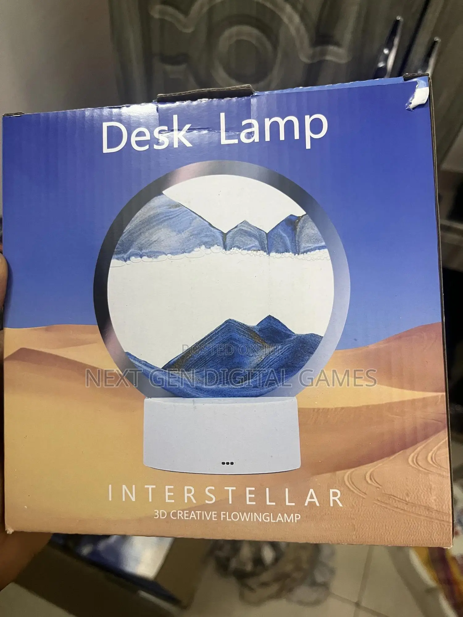 3d Flowing Sand Led Light Hourglass