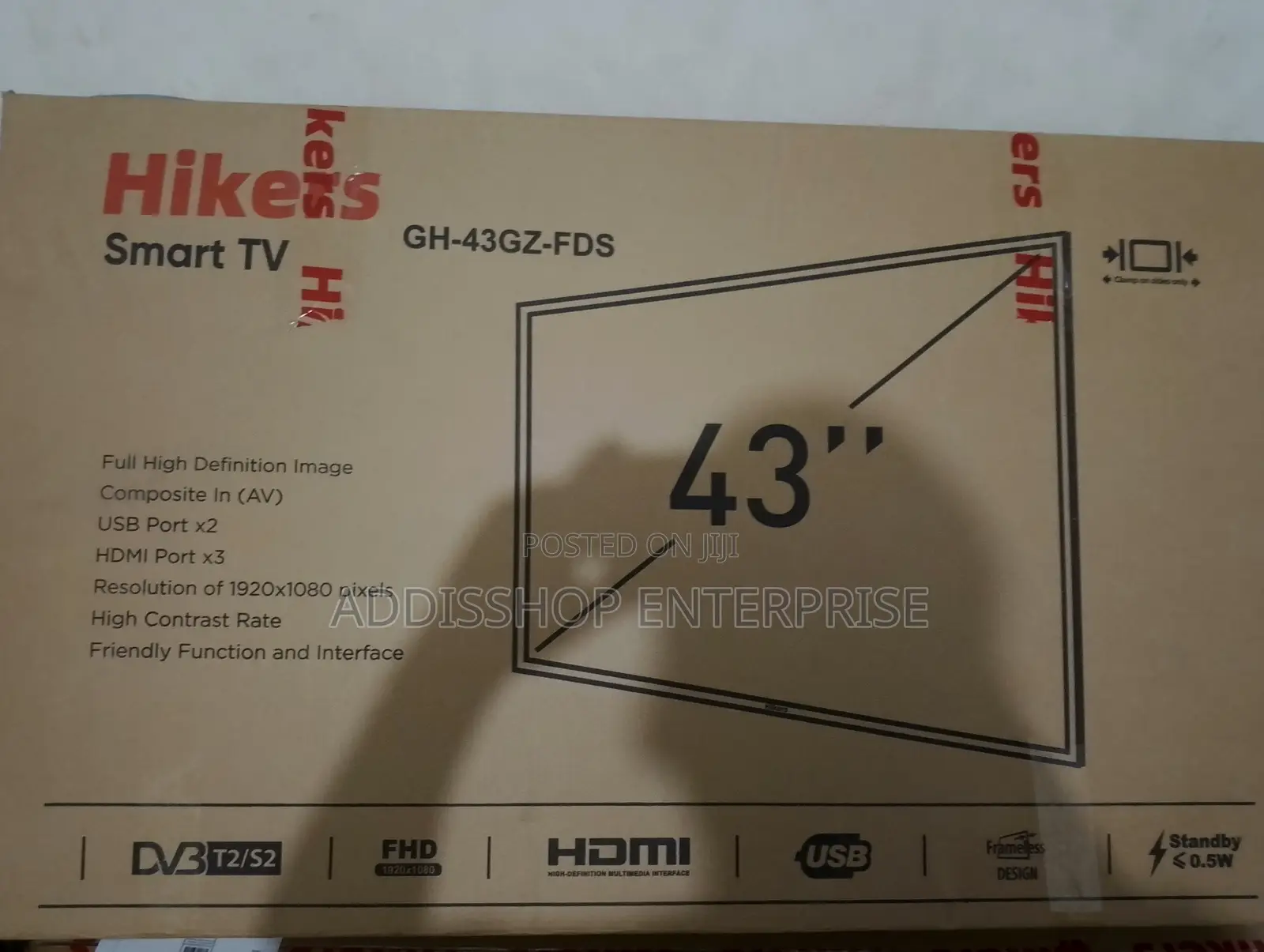 Hikers 43 Frameless Smart Android TV 2025 Version