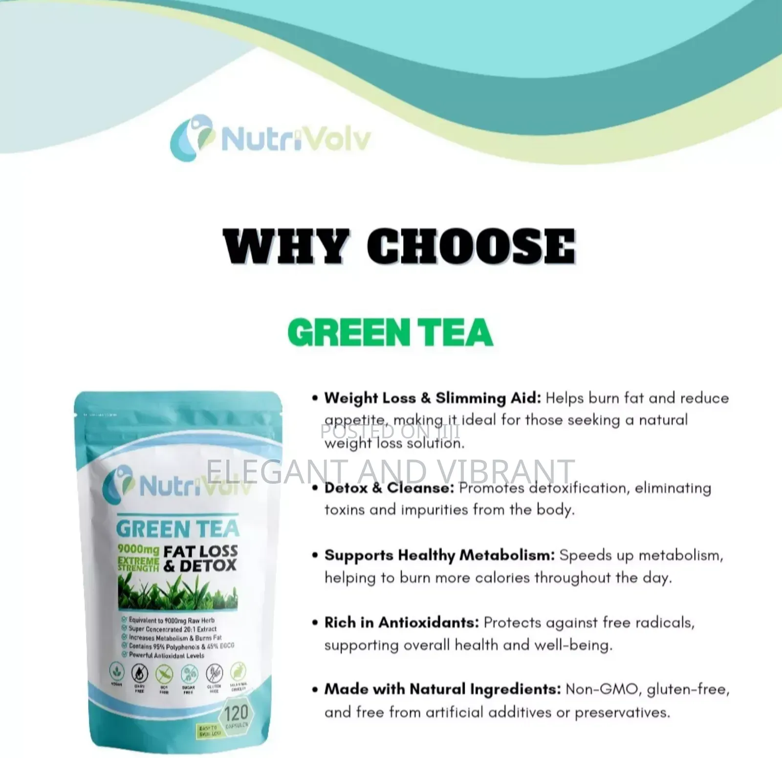 Greentea 9000mg Weight Loss Slimming Detox Fatburn Keto Egcg
