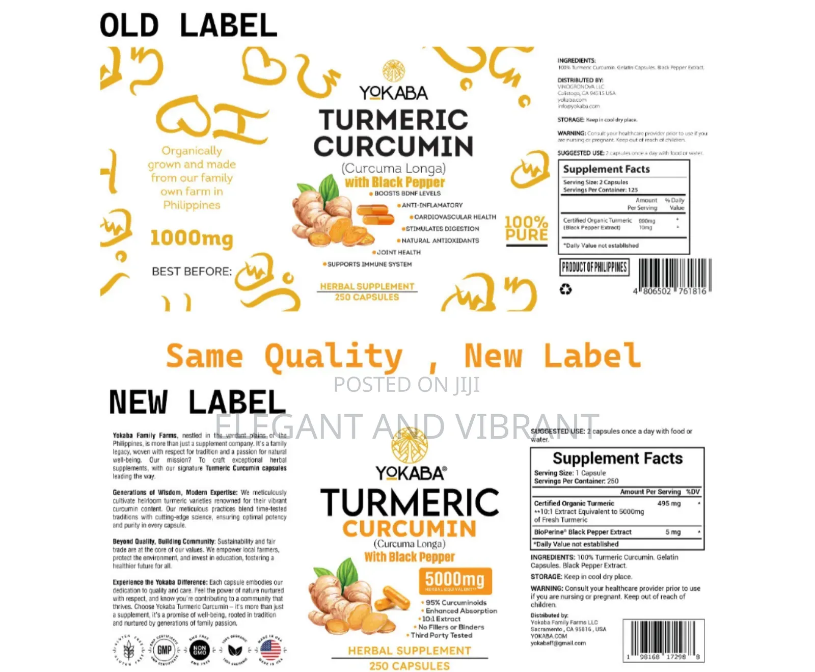 Turmeric Curcumin 5000mg Herbal Extract With Bioperine