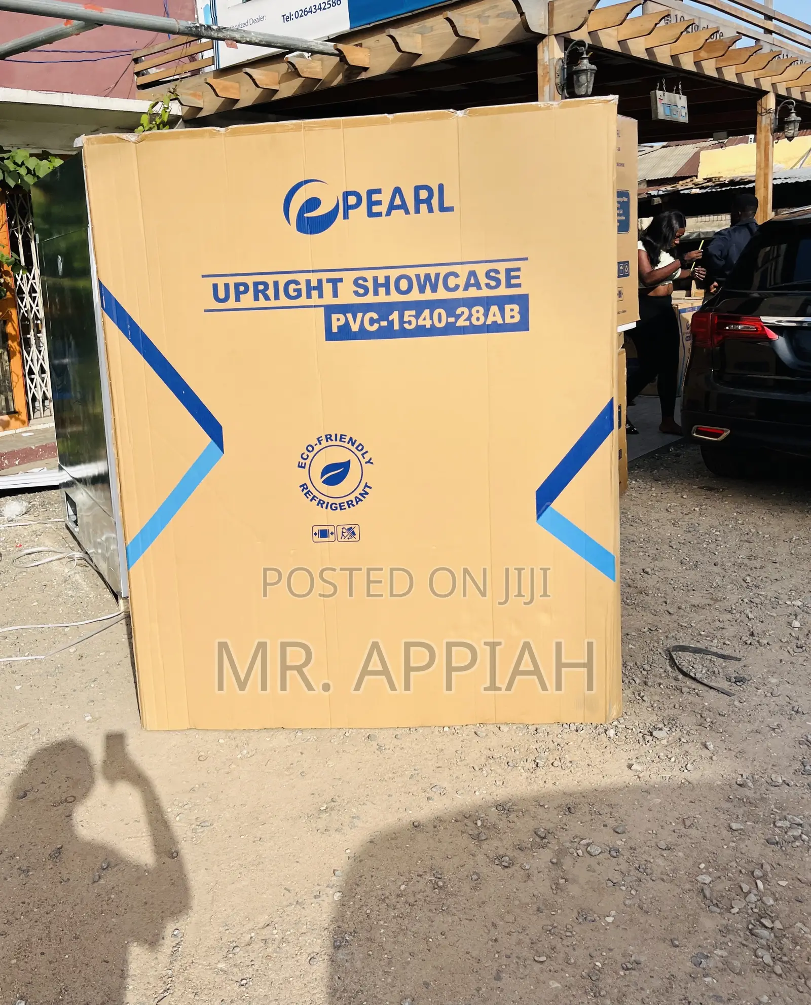 Beautiful Made Pearl 3 Door Display Refrigerator.