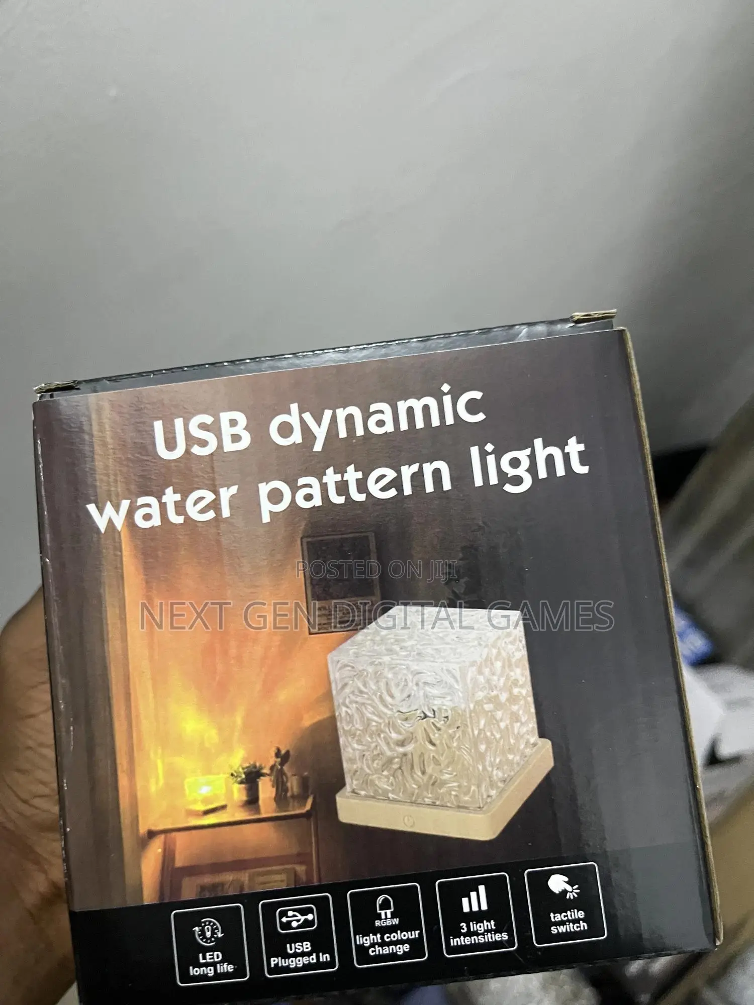 Led Dynamic Water Ripple Night Light