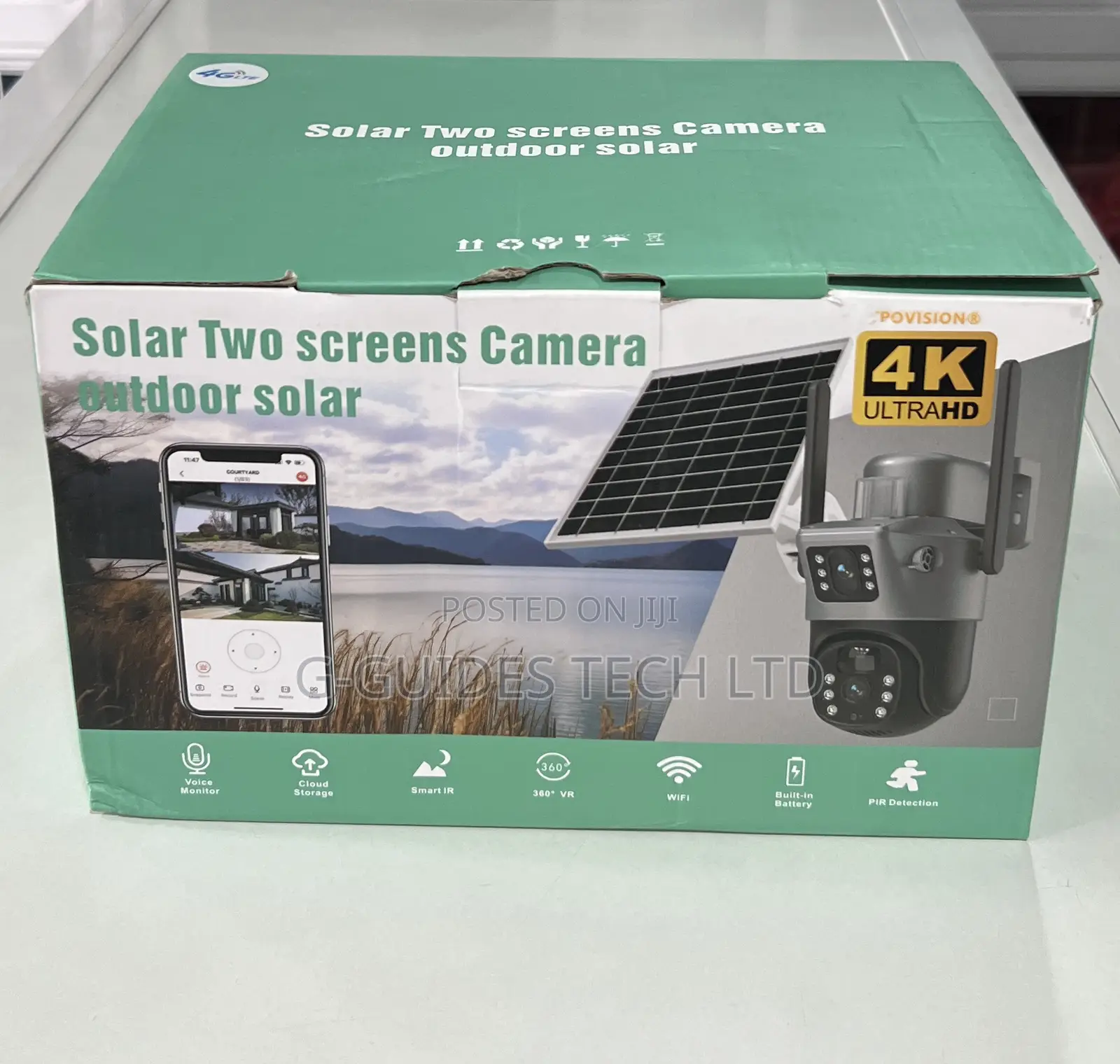 Ultra Hd 4g Solar PTZ Camera Dual-Lens