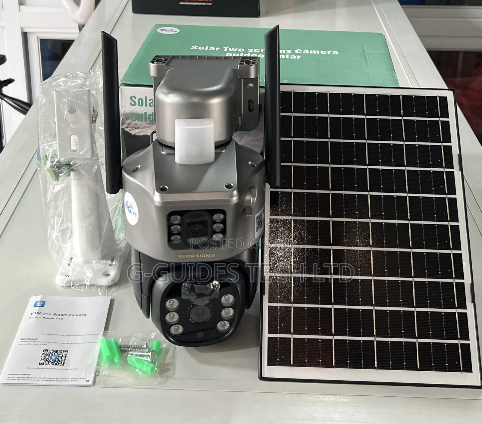 Ultra Hd 4g Solar PTZ Camera Dual-Lens