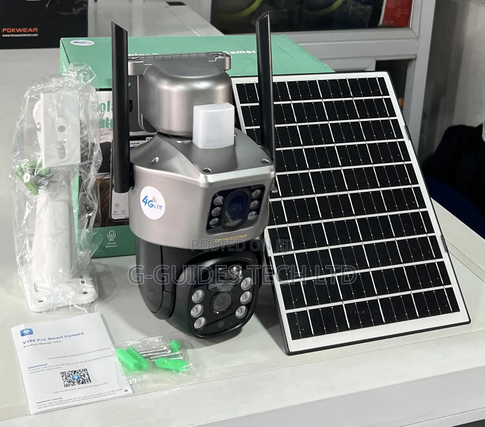 Ultra Hd 4g Solar PTZ Camera Dual-Lens