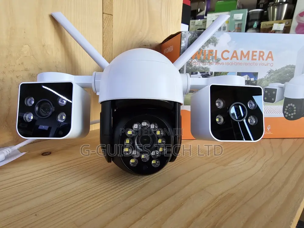 M2 Triple-Lens 4g Camera 3mp , V380 4g PTZ Camera 3-Lens