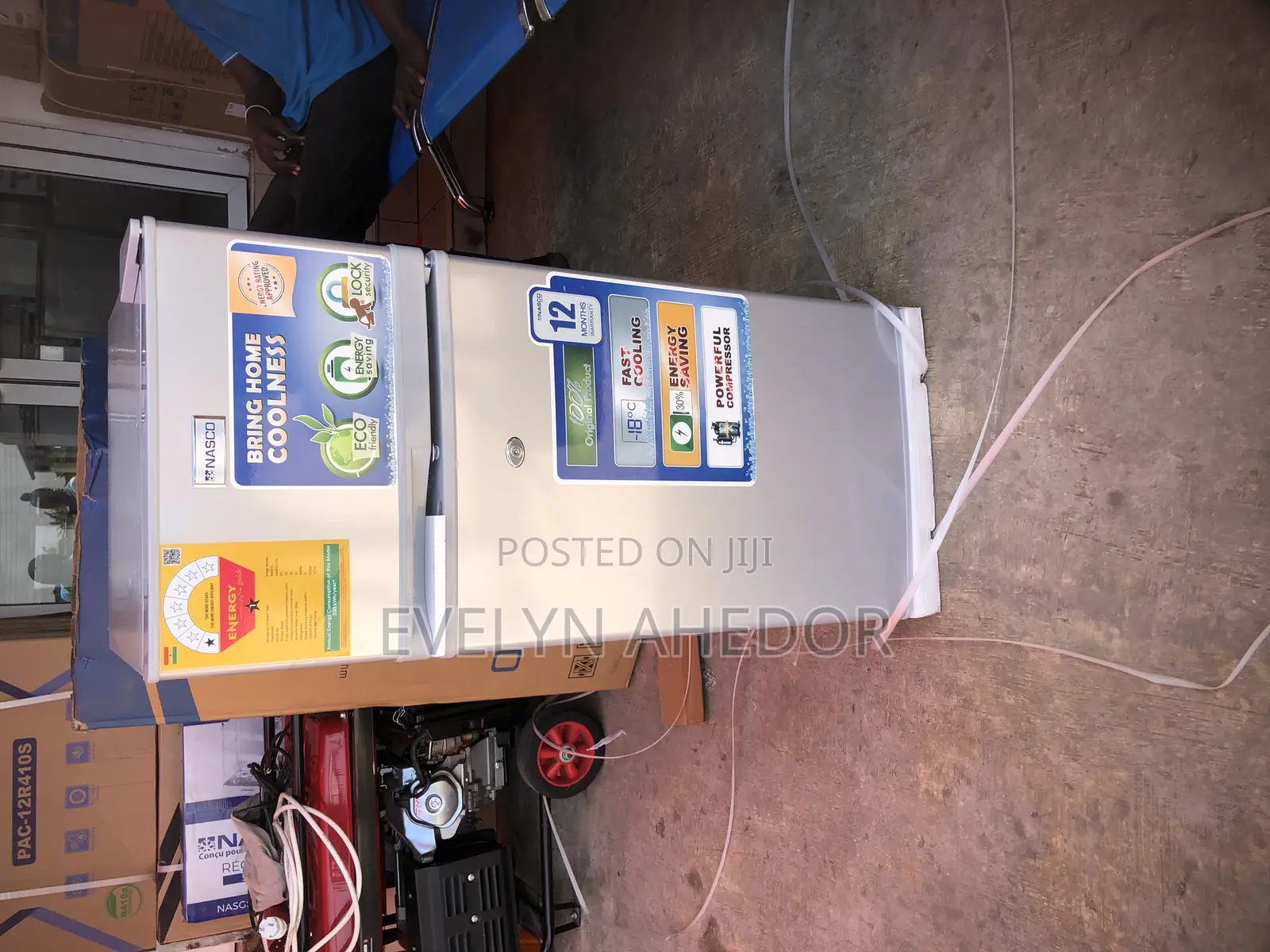 Nasco Top Freezer Double Door Fridge 95 Liters Brand New
