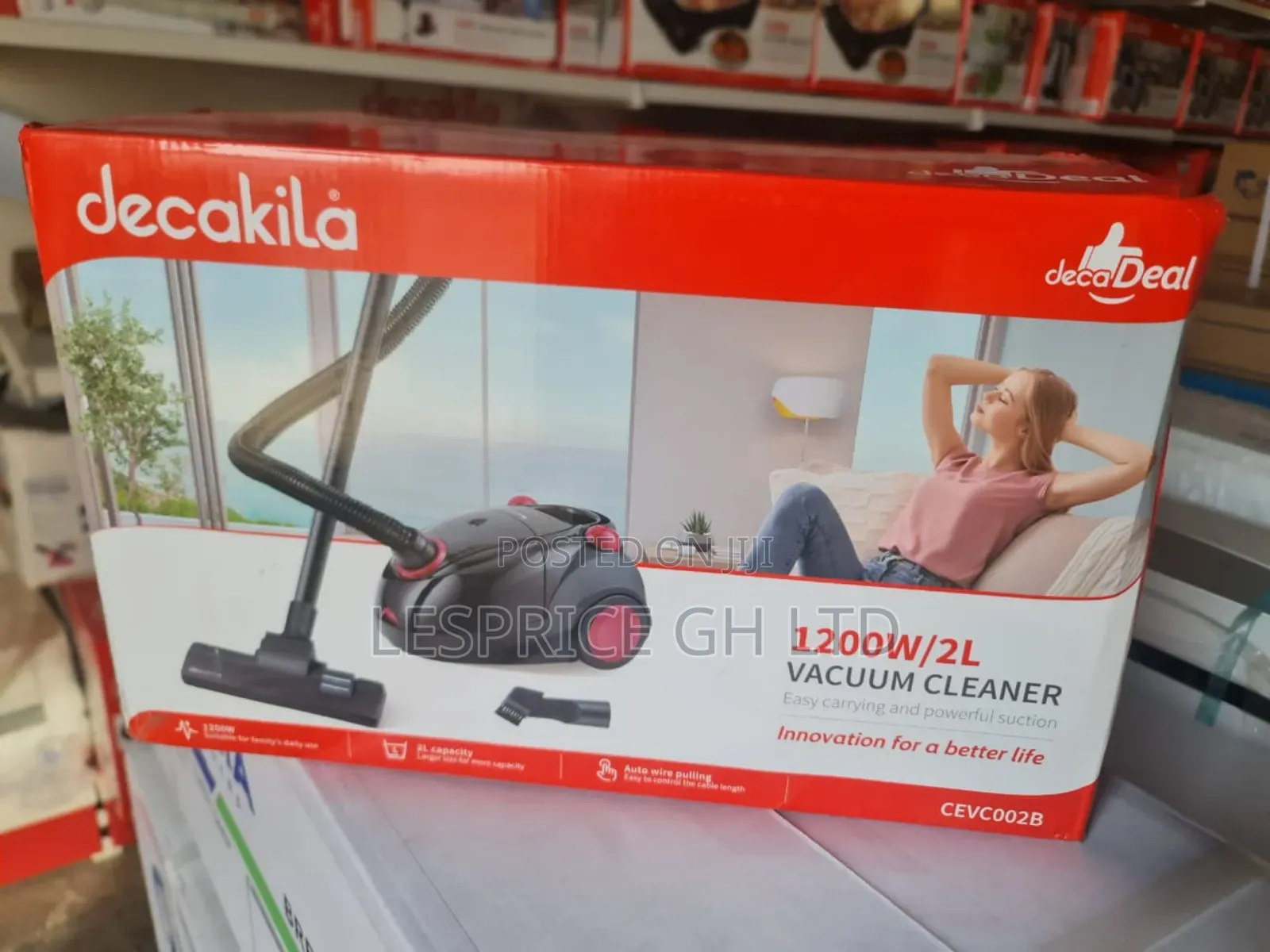 Decakila Vacuum 2l Cleaner: Easy Empty Dust Bag
