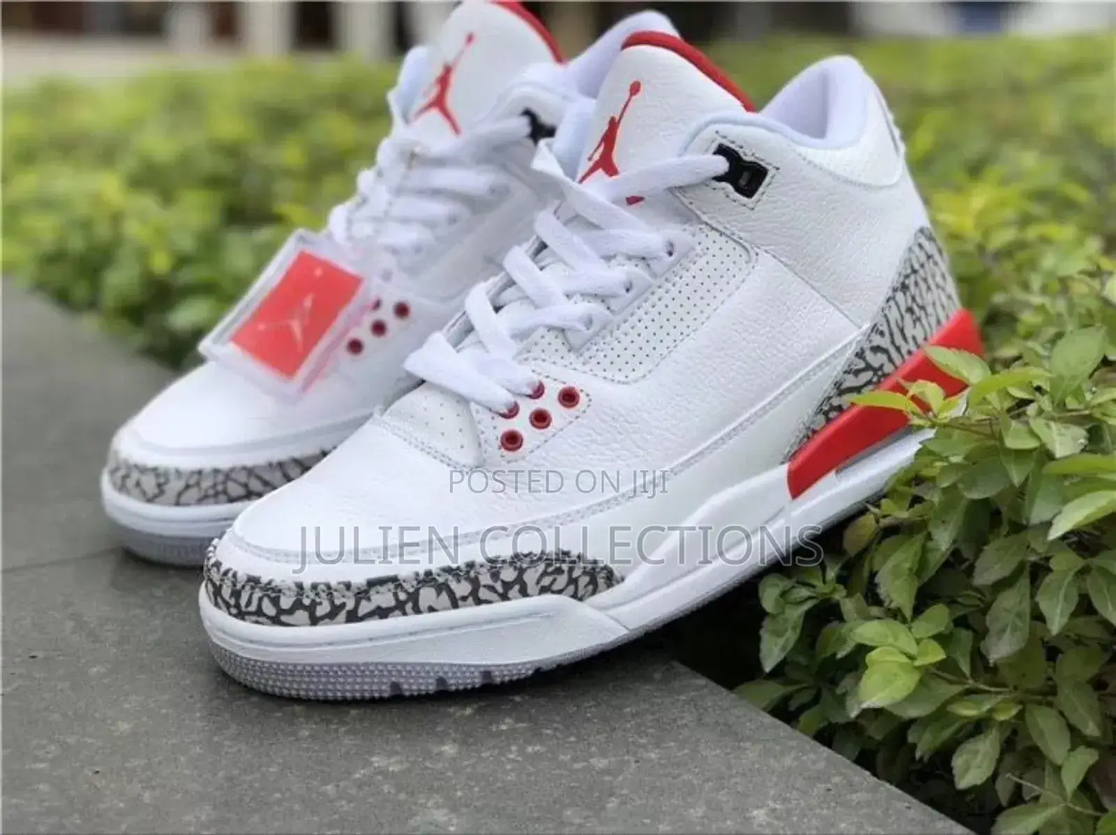 Jordan 3 Retro Red White and Ash