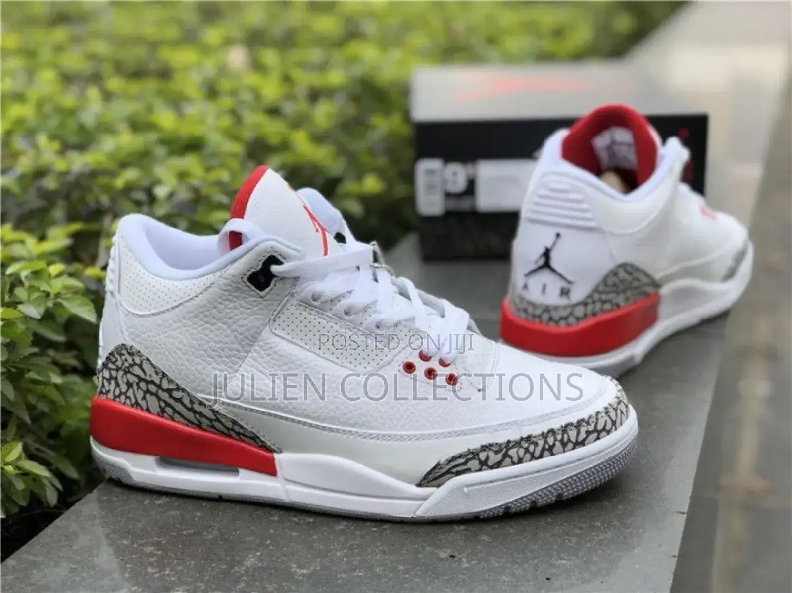 Jordan 3 Retro Red White and Ash