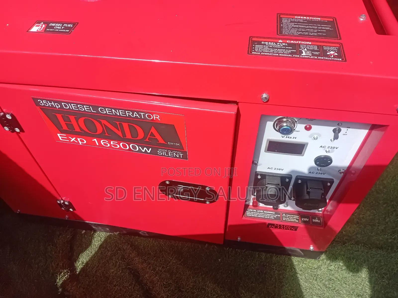 High Output 15kva Generator Honda Diesel 16500w Generator