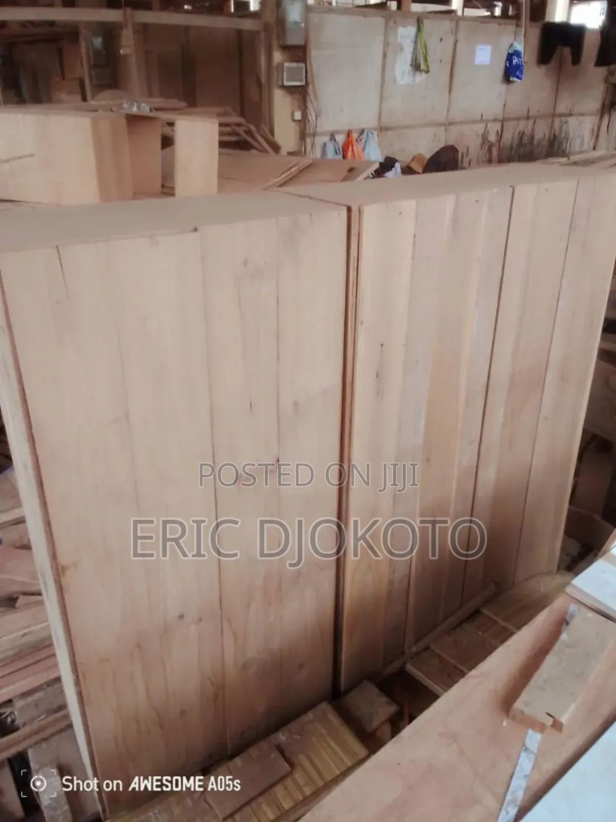 Wood Long Wardrobe
