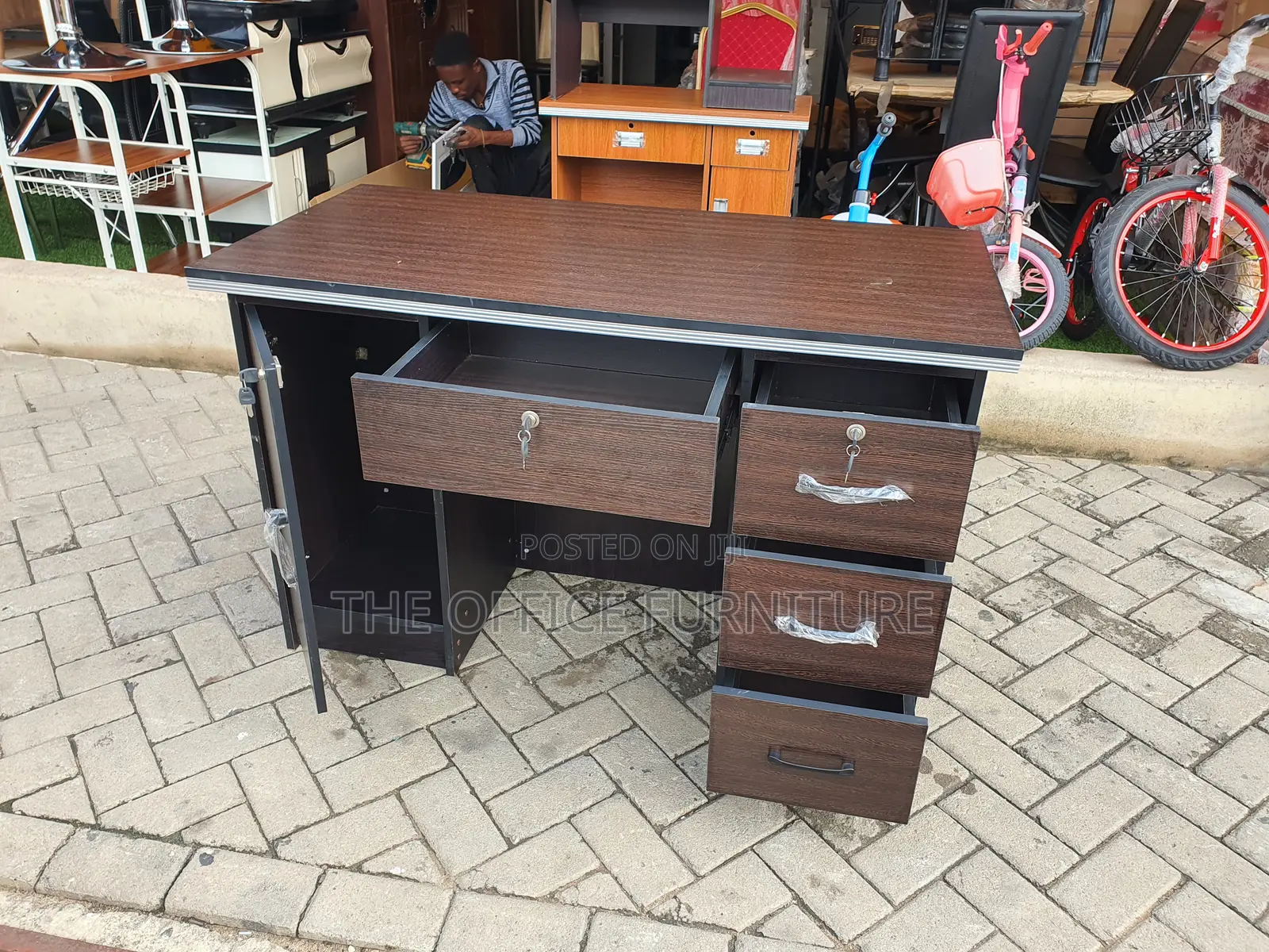 Black Office Desk[1.2m]