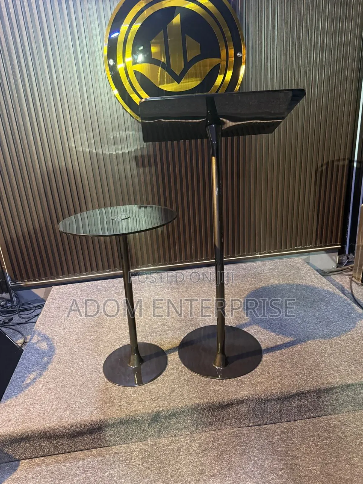 Lectern Sparkling Black Pulpit
