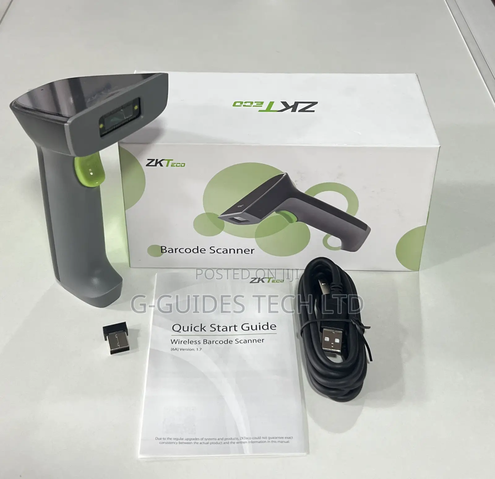 Zkteco 1d Wireless Barcode Scanner Handheld Zkb103s