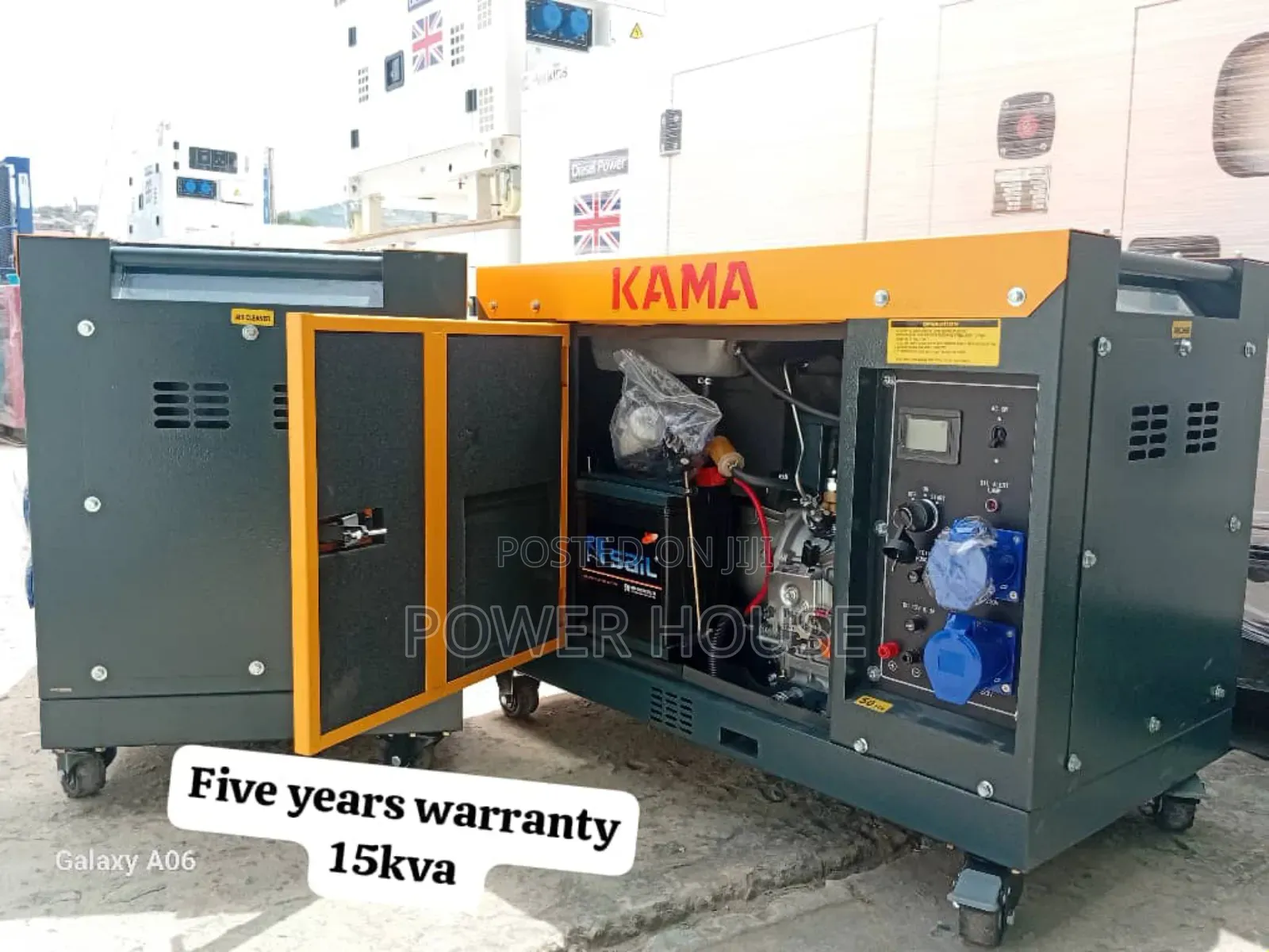 Hand Operated Power 15kva 16500watts Diesel Kama