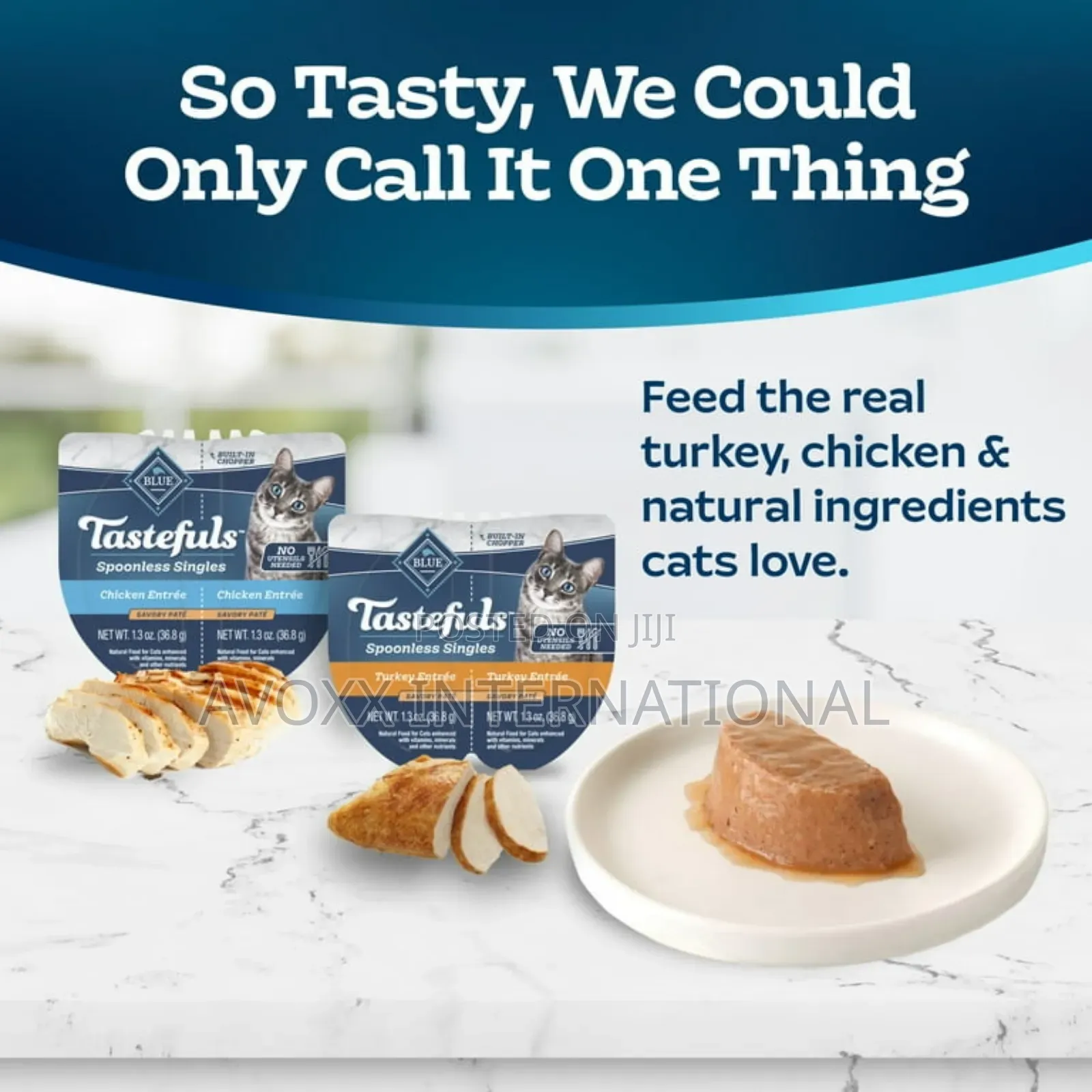 Blue Buffalo Tastefulsccat Food Paté, Chicken Turkey 12ct.