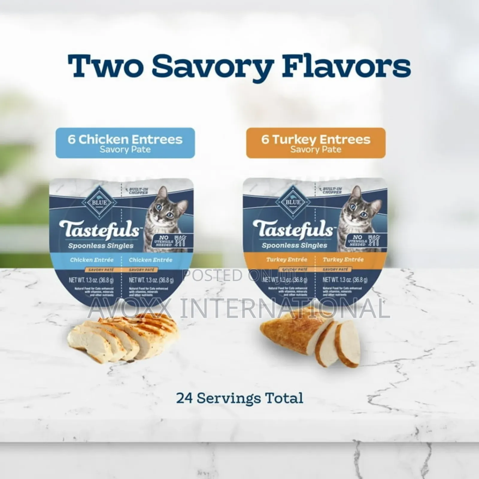 Blue Buffalo Tastefulsccat Food Paté, Chicken Turkey 12ct.