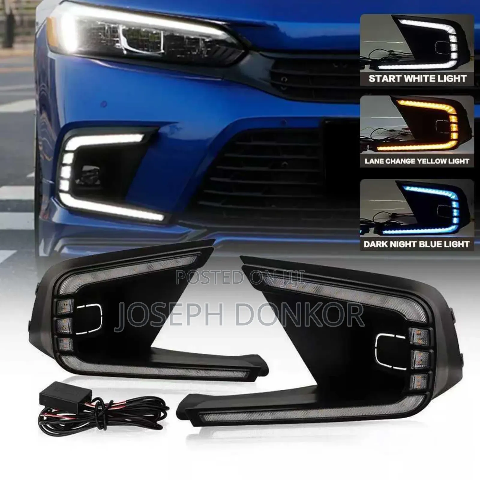 Civic Led Fog Light With Turning Signal 2022,2023,2024,2025