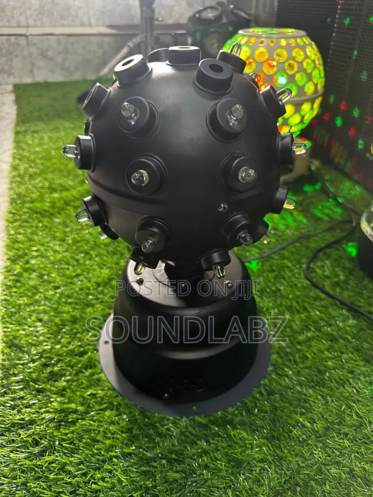 Professional Dj Disco Spinning Light W Sound Activation