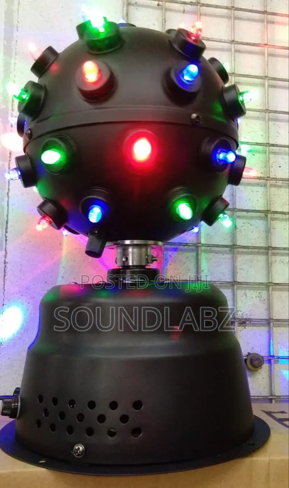 Professional Dj Disco Spinning Light W Sound Activation