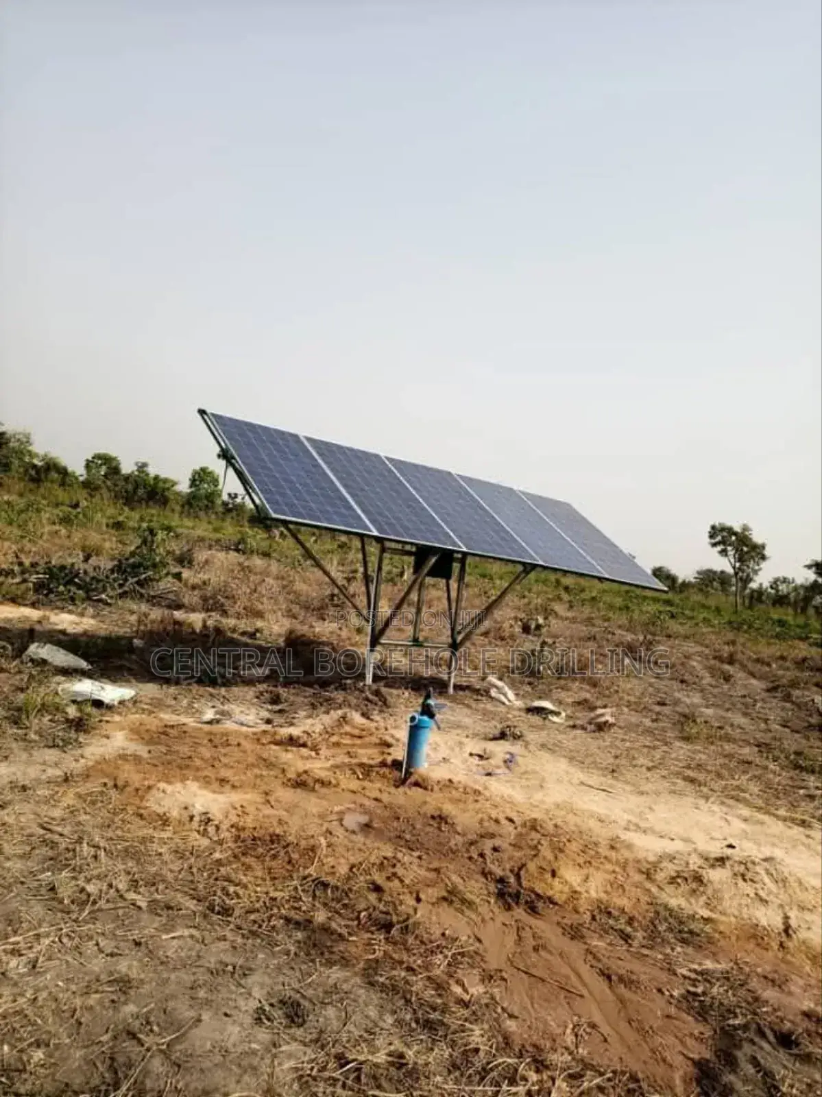 Borehole With Solar System Pump
