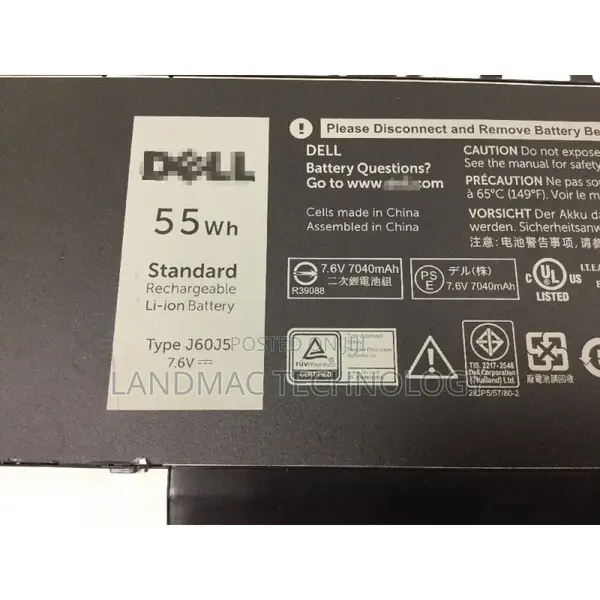 Dell Latitude Laptop Battery – J60j5